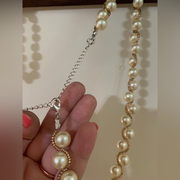Faux pearl and beaded necklace + bracelet set - Picture 6 of 9